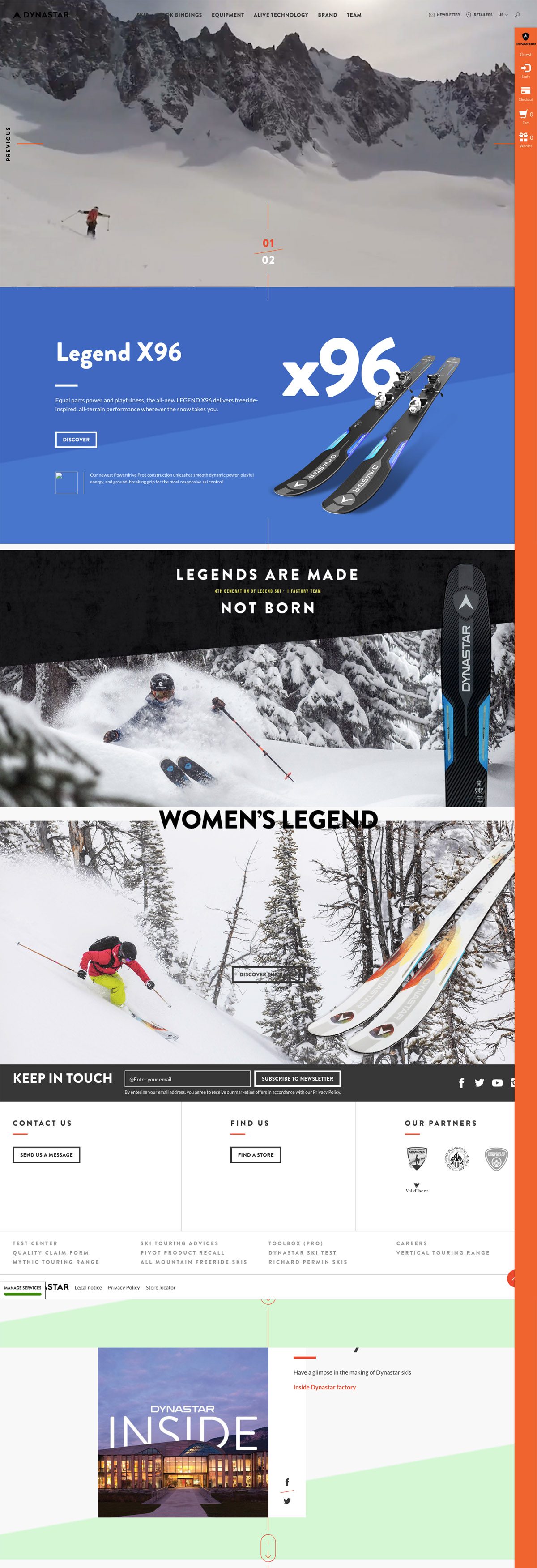 eCommerce website: Dynastar