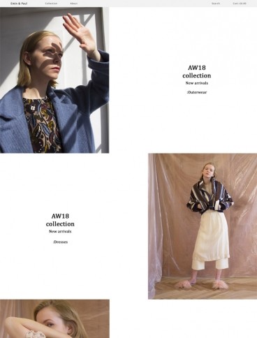 eCommerce website: EMIN & PAUL