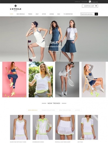 eCommerce website: L’Etoile Sport