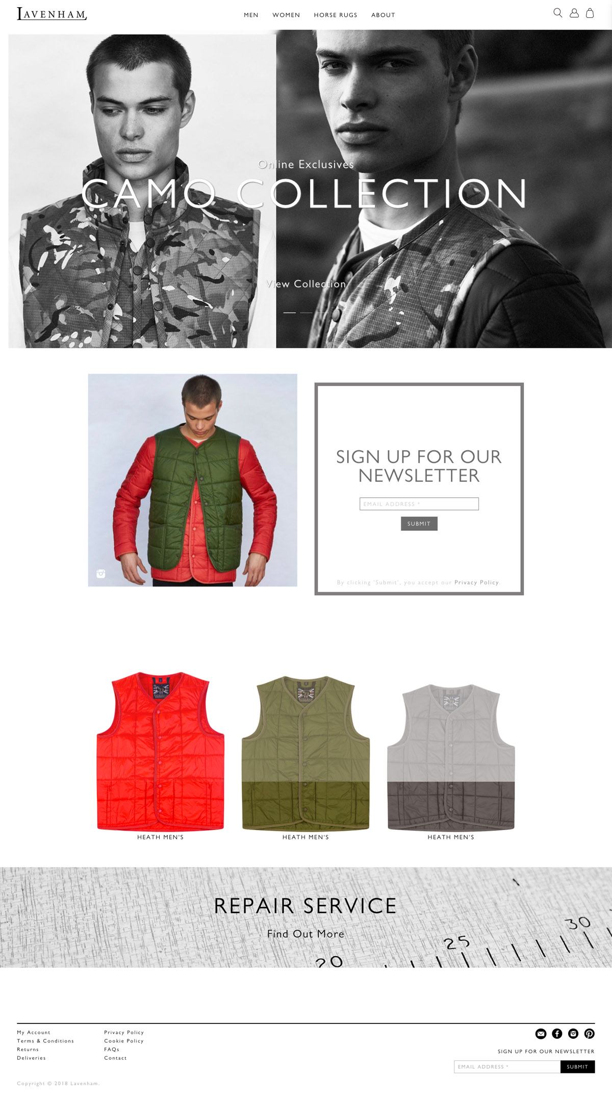 eCommerce website: Lavenham