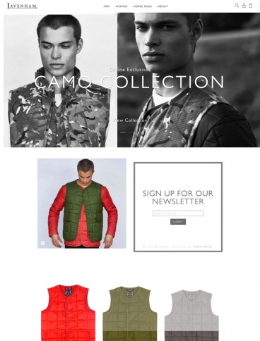 eCommerce website: Lavenham