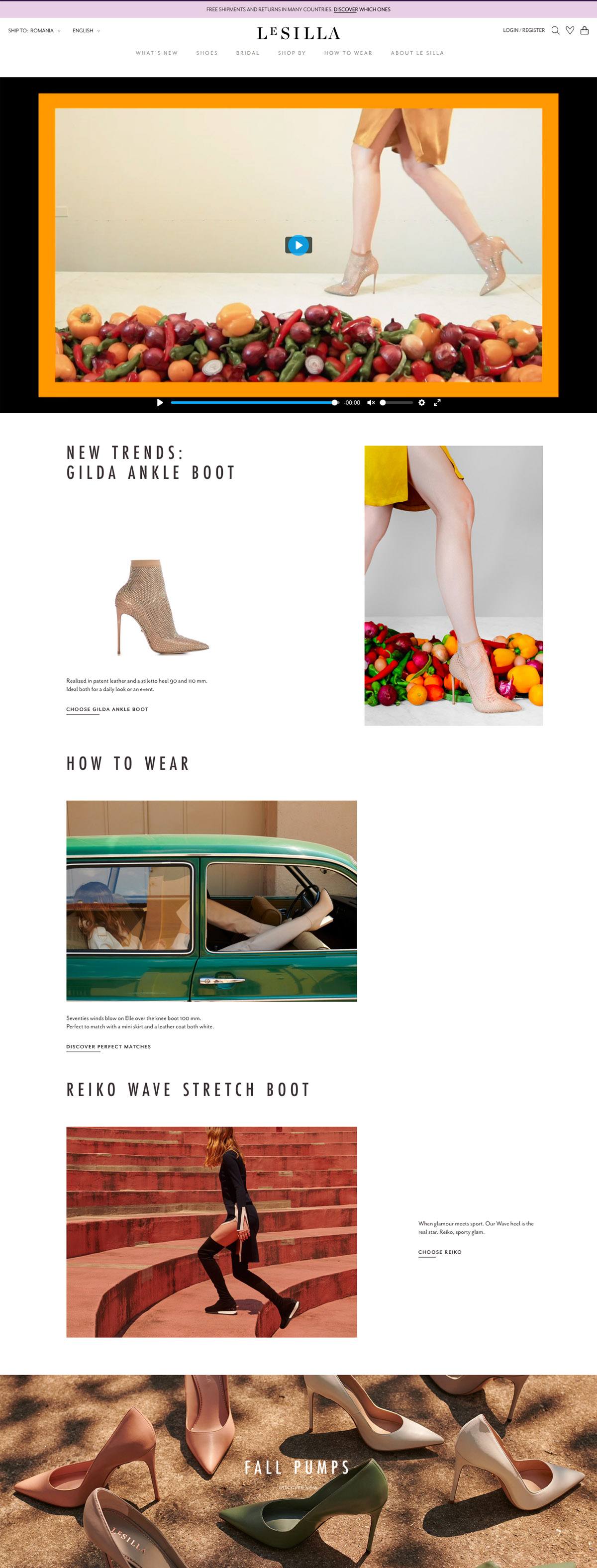 eCommerce website: Le Silla