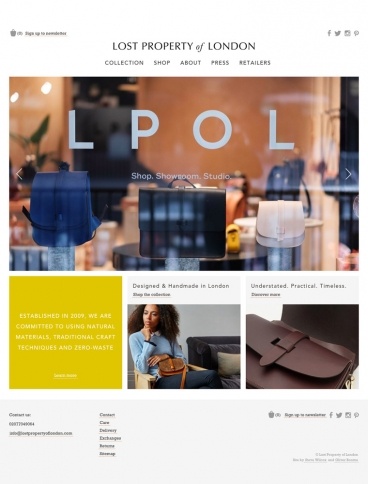 eCommerce website: Lost Property London