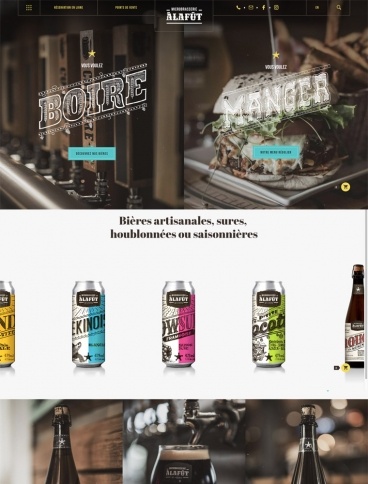 eCommerce website: Microbrasserie À la Fût