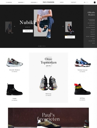 eCommerce website: Paul Warmer