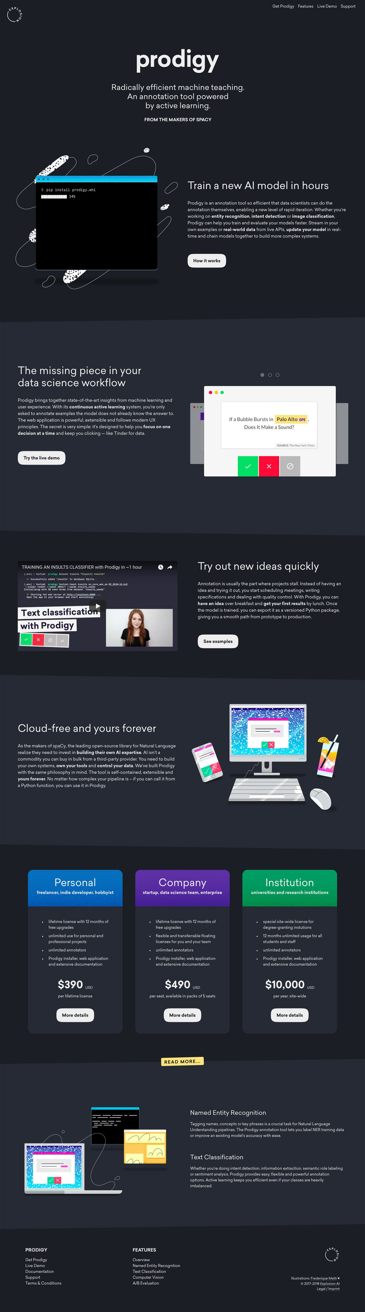 eCommerce website: Prodigy