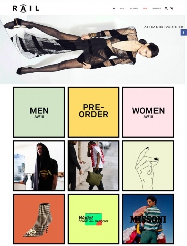 eCommerce website: Rail Store