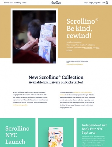 eCommerce website: Scrollino