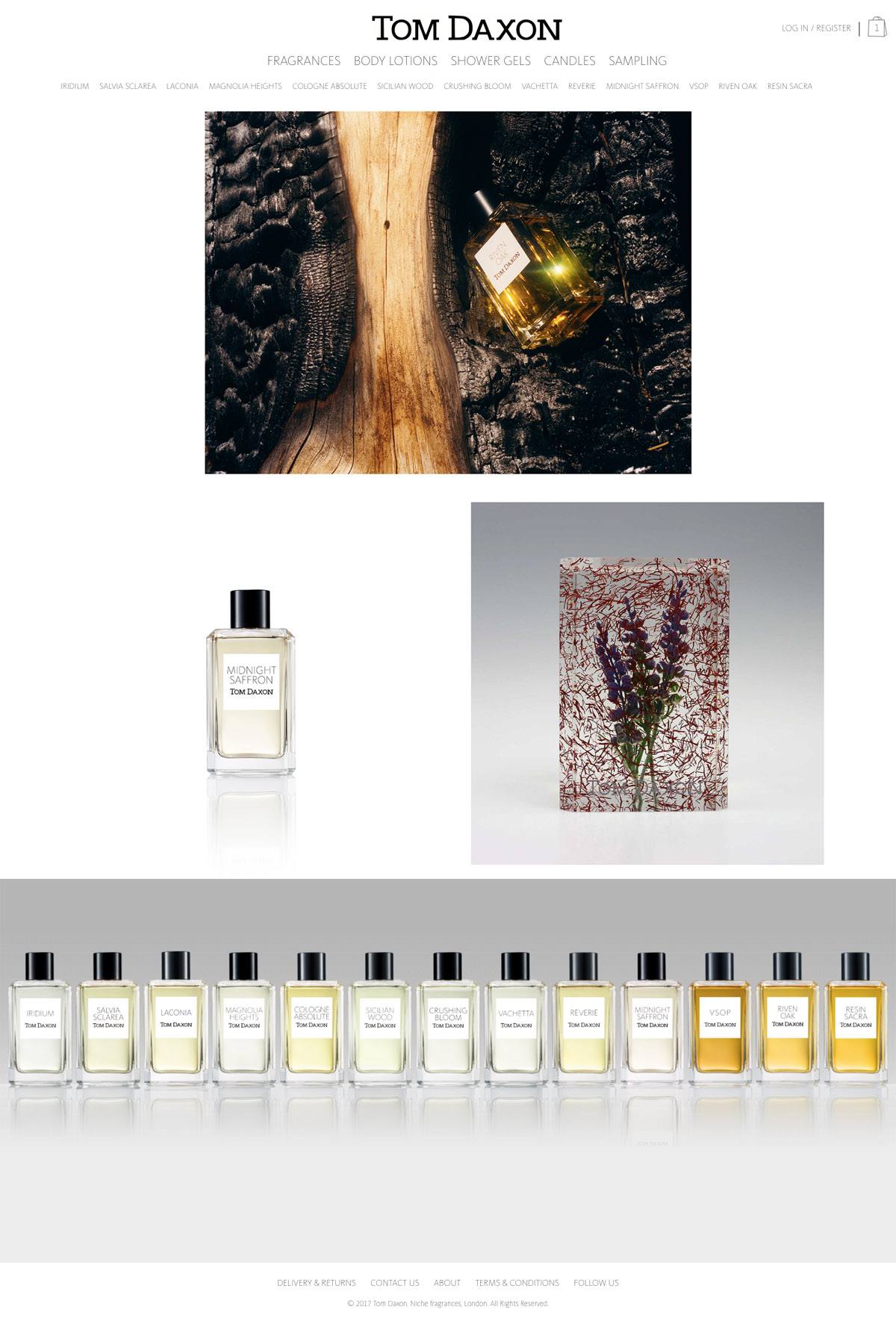 eCommerce website: Tom Daxon