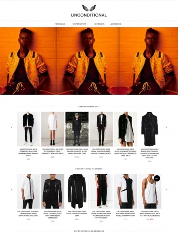 eCommerce website: UNCONDITIONAL