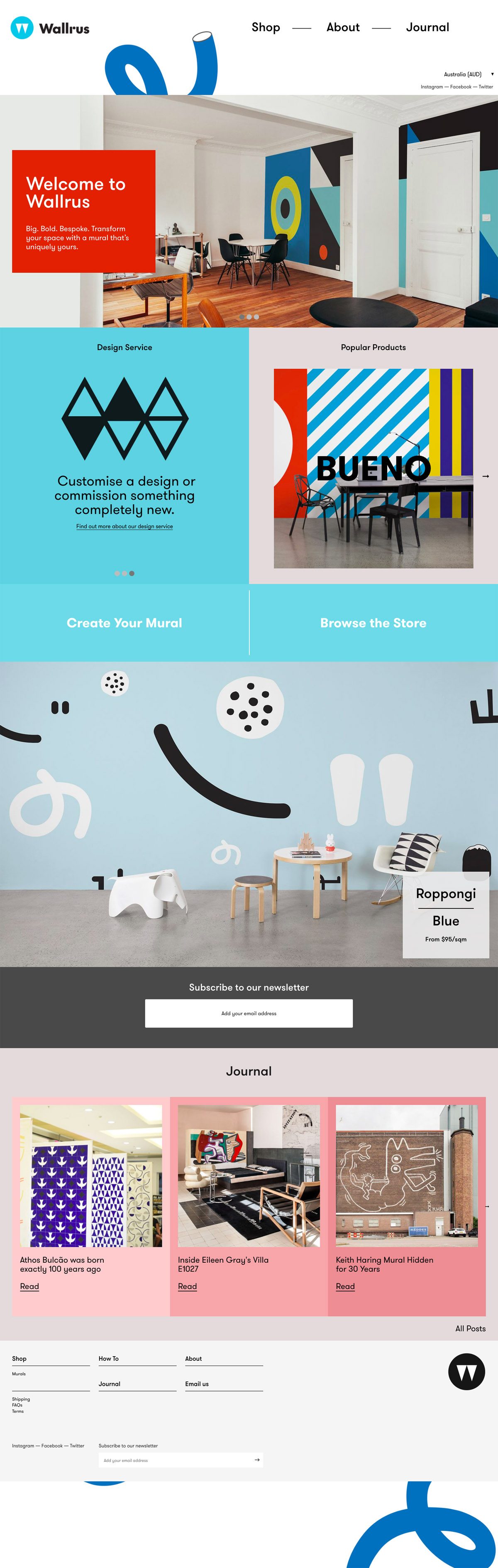 eCommerce website: Wallrus