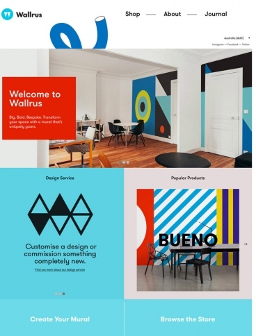 eCommerce website: Wallrus