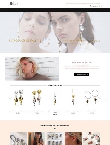 eCommerce website: Biko