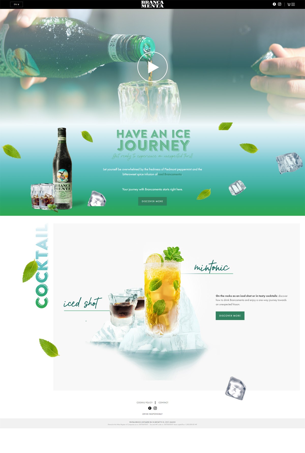eCommerce website: Brancamenta