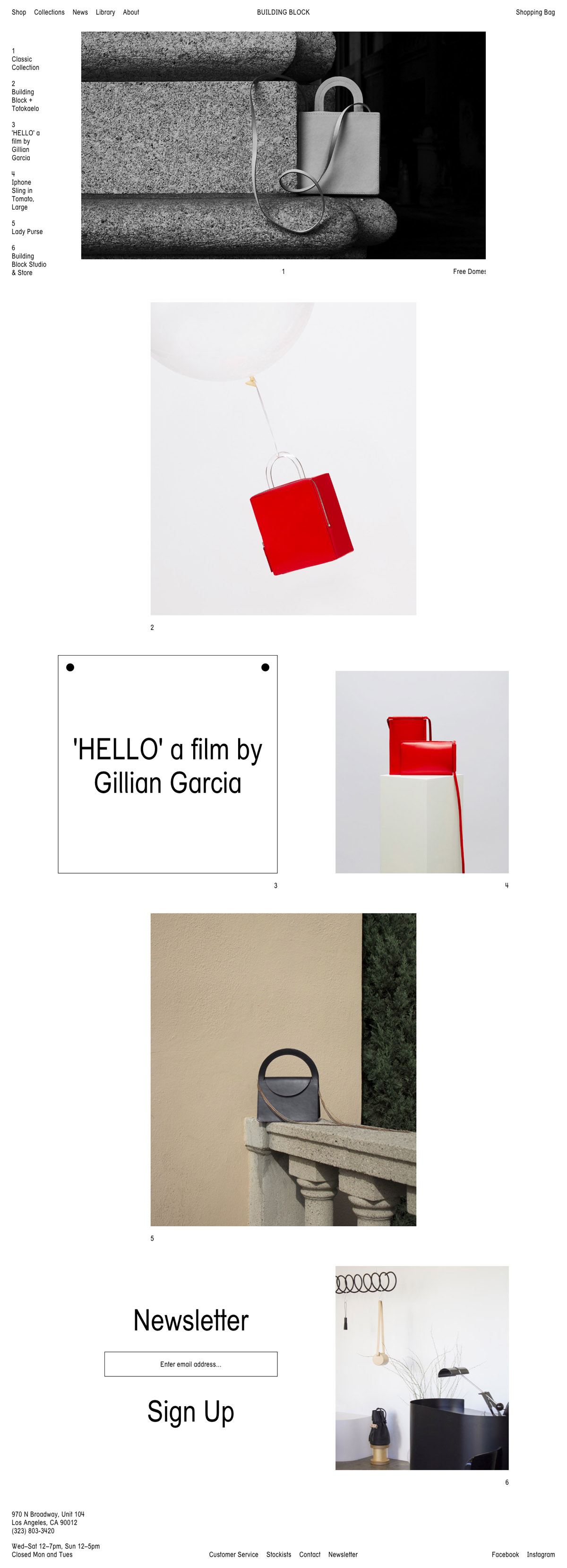 eCommerce website: Building Block