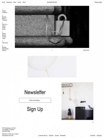 eCommerce website: Building Block