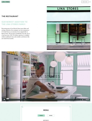 eCommerce website: Lina Stores