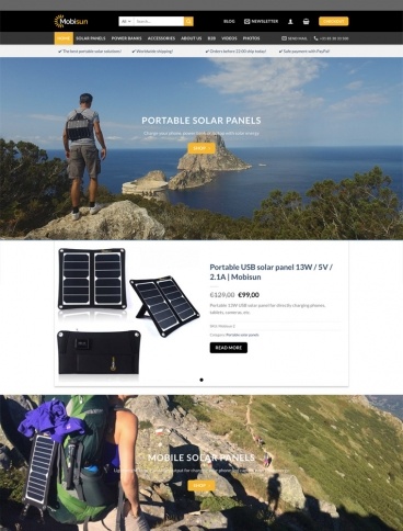 eCommerce website: Mobisun