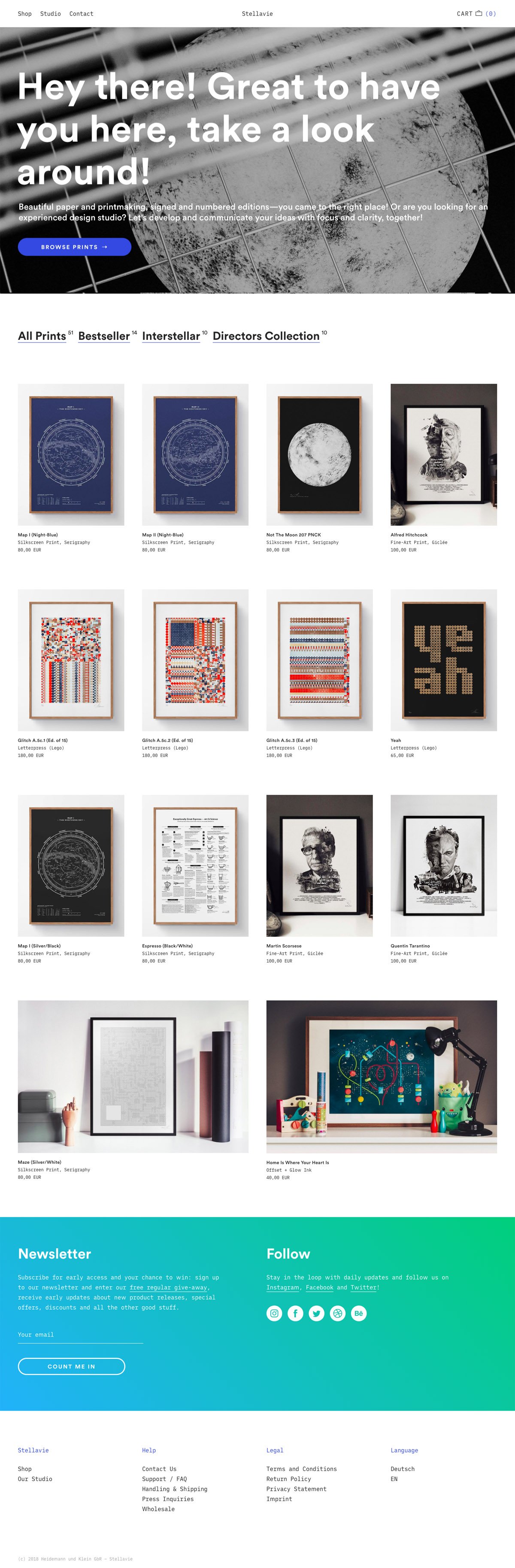 eCommerce website: Stellavie