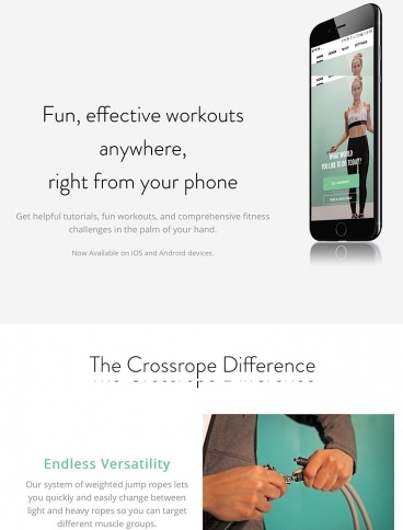 eCommerce website: Crossrope
