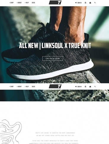 eCommerce website: TRUE linkswear