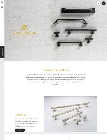 eCommerce website: Armac Martin