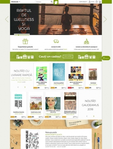 eCommerce website: Carturesti