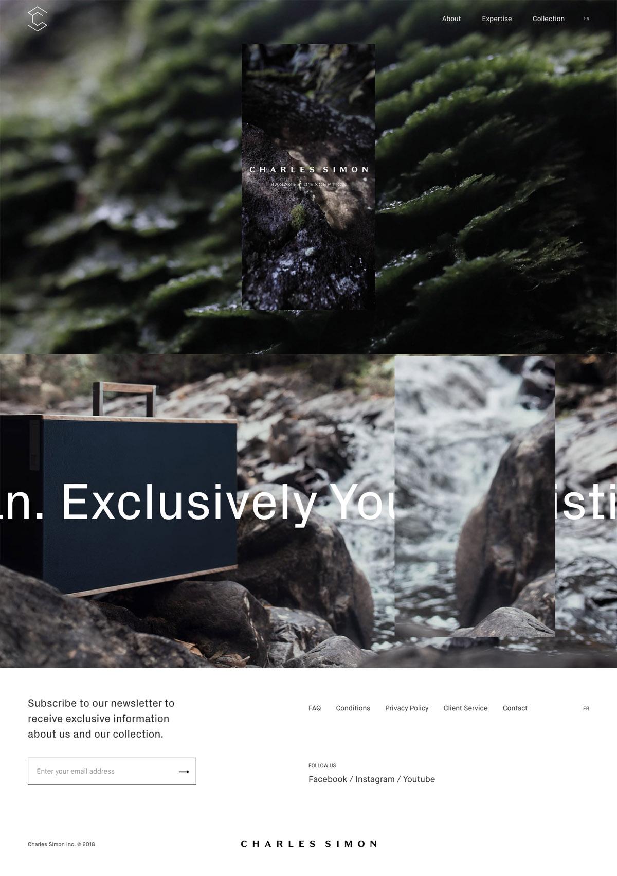 eCommerce website: Charles Simon