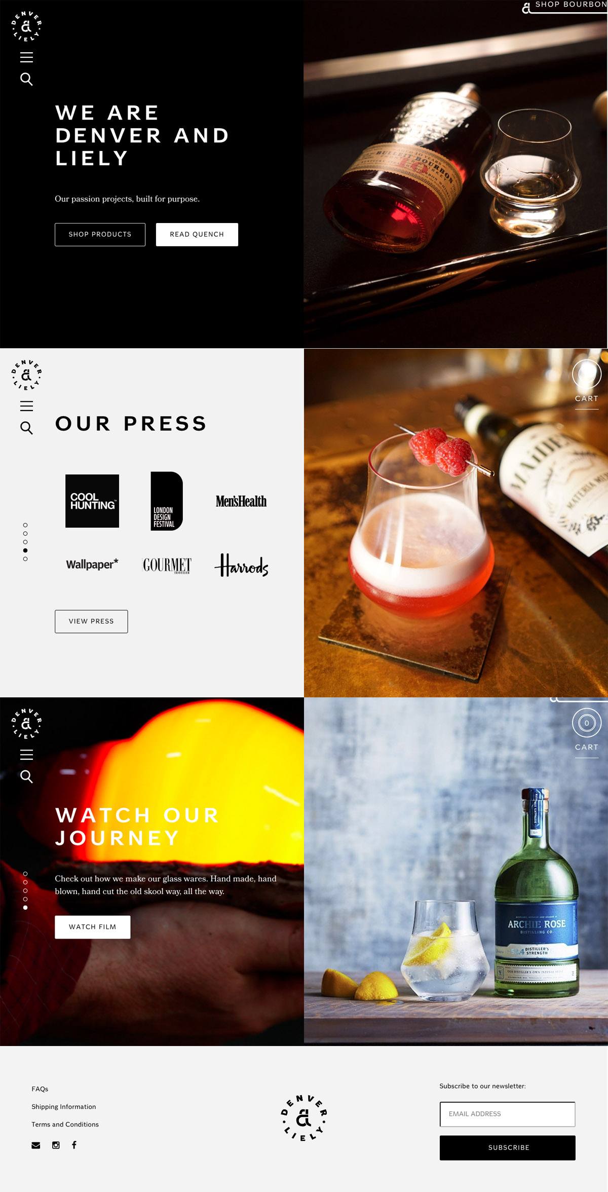 eCommerce website: Denver and Liely