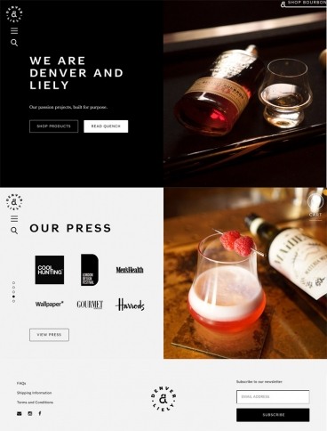 eCommerce website: Denver and Liely