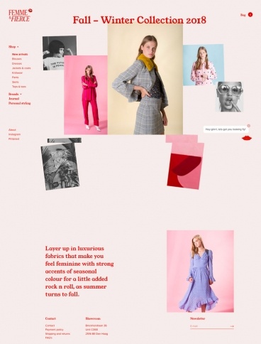 eCommerce website: Femme & Fierce