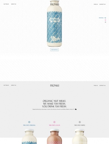 eCommerce website: Fronks