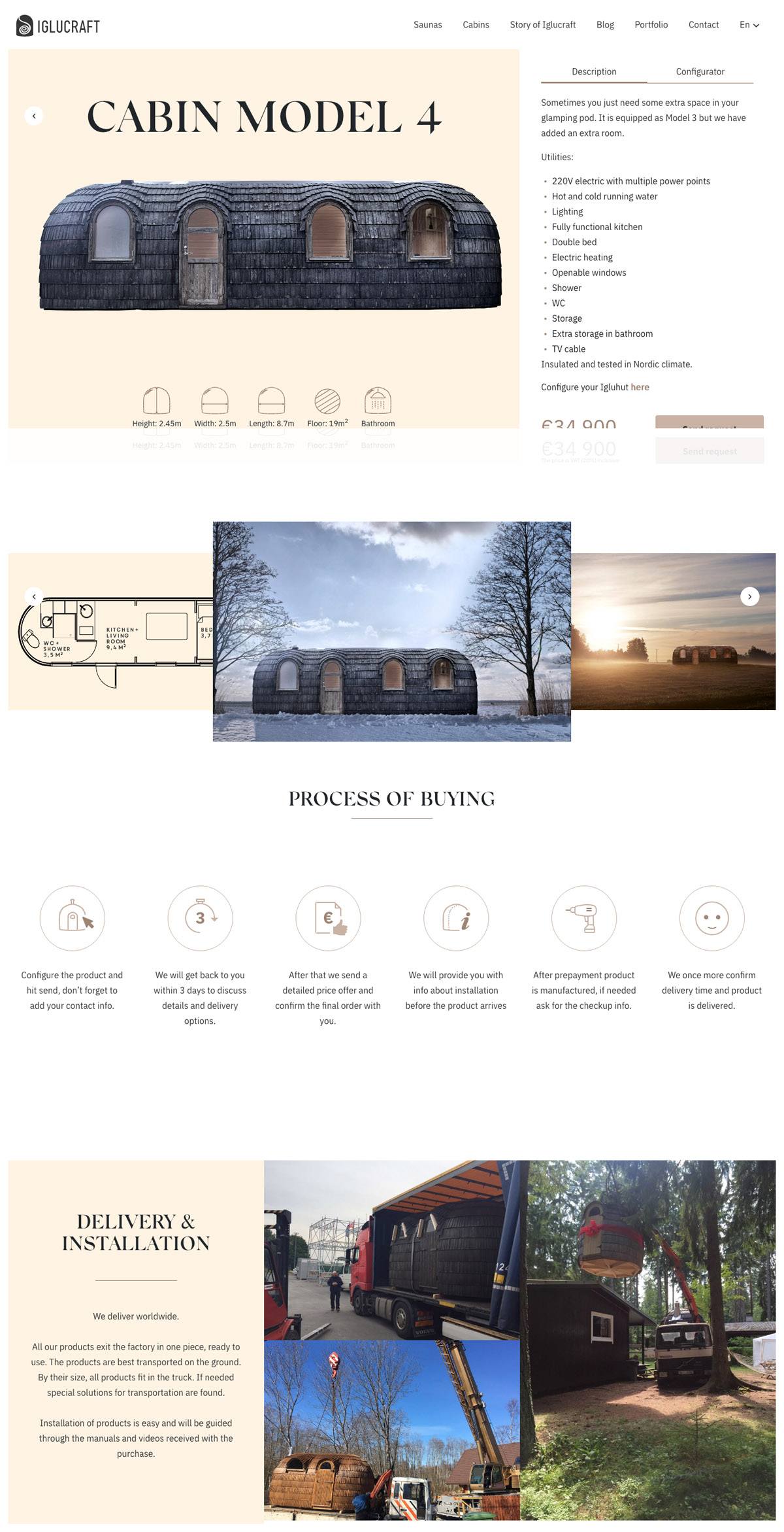 eCommerce website: Iglucraft