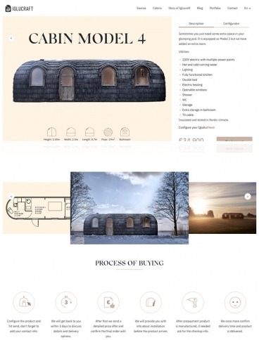 eCommerce website: Iglucraft