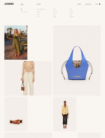 eCommerce website: JACQUEMUS