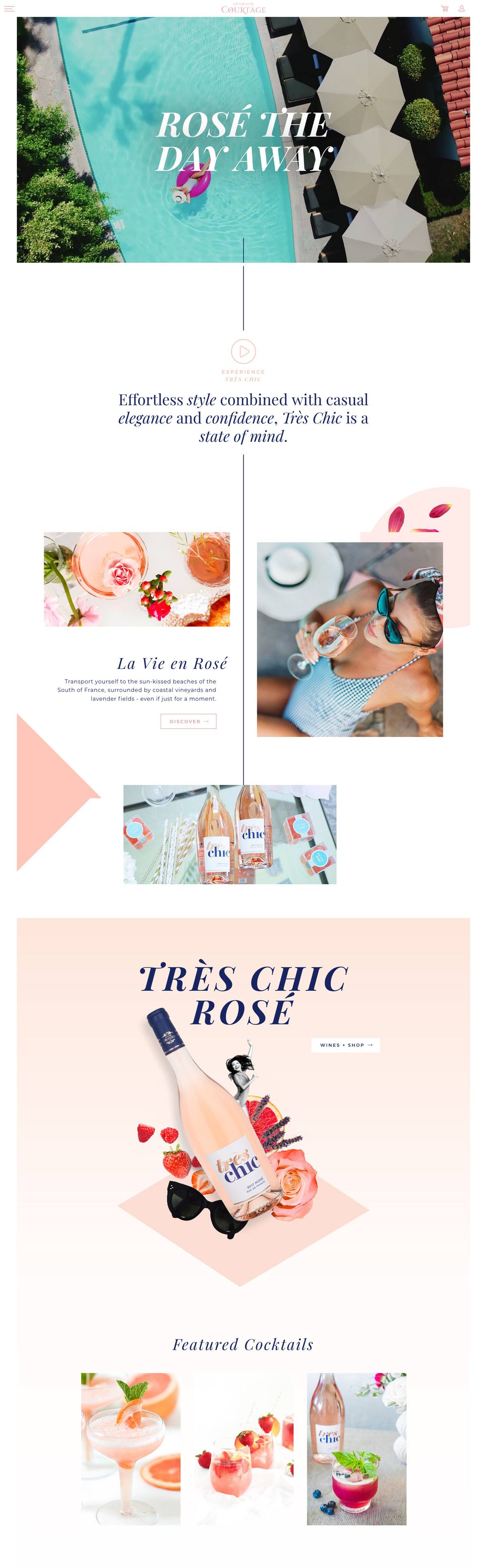 eCommerce website: Le Grand Courtage