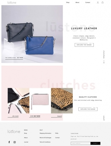 eCommerce website: Lustone