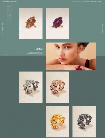 eCommerce website: Madina Visconti