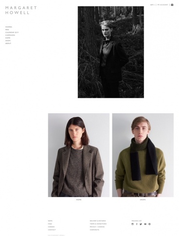 eCommerce website: Margaret Howell