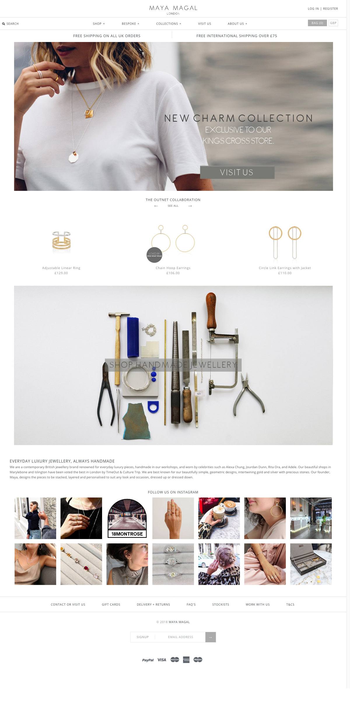 eCommerce website: Maya Magal