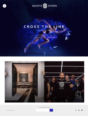 eCommerce website: Saints & Stars