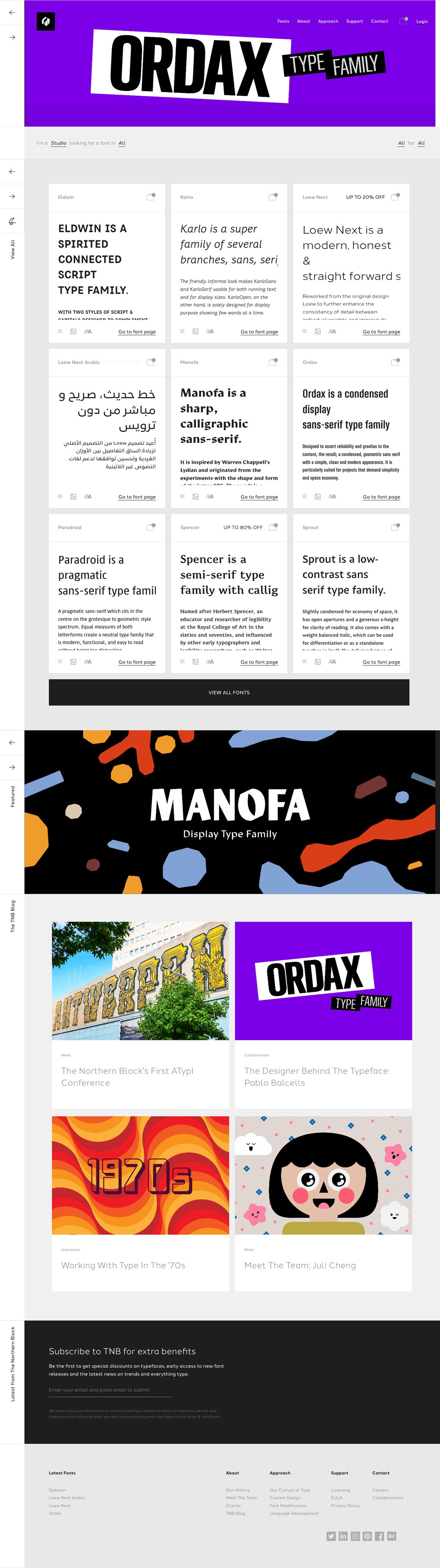 eCommerce website: The Northern Block