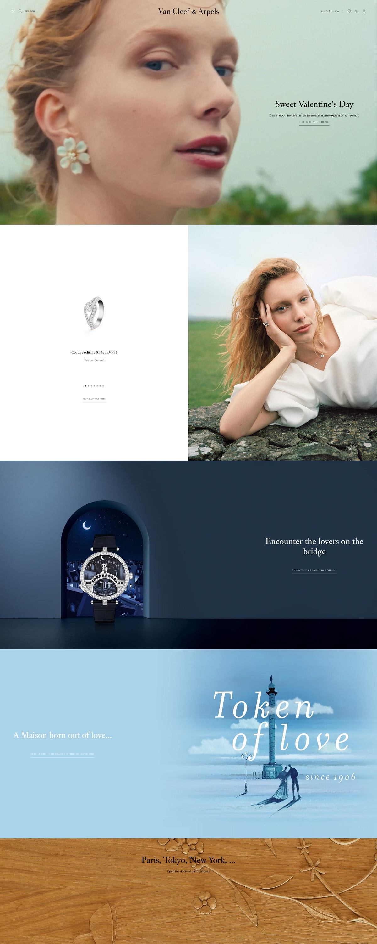 eCommerce website: Van Cleef & Arpels