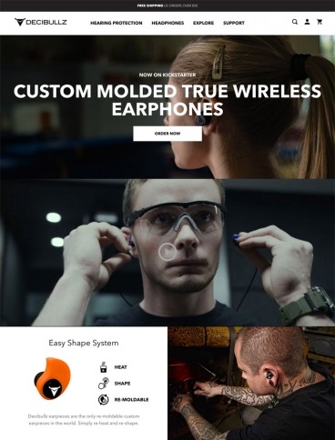 eCommerce website: Decibullz