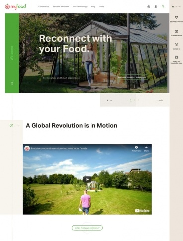 eCommerce website: Myfood