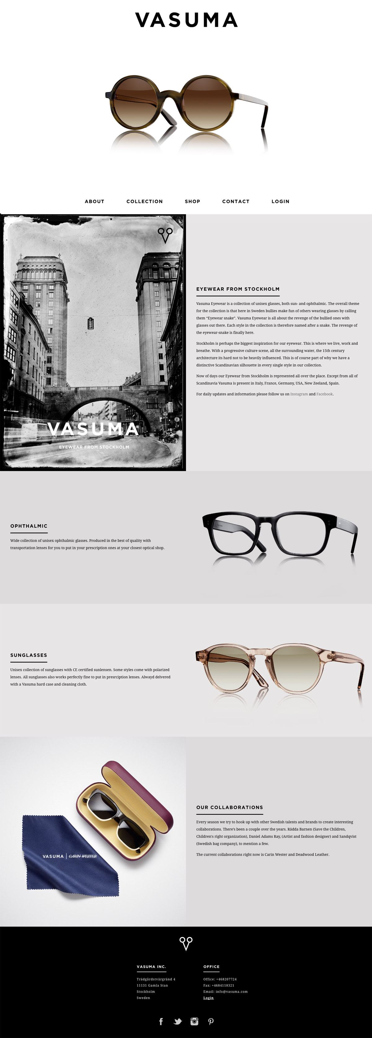 eCommerce website: Vasuma