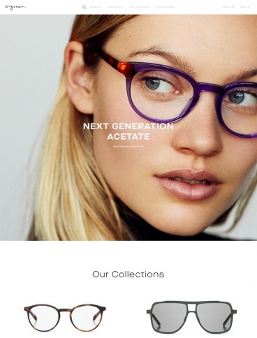 eCommerce website: Ørgreen Optics