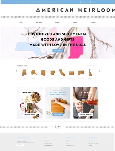 eCommerce website: American Heirloom