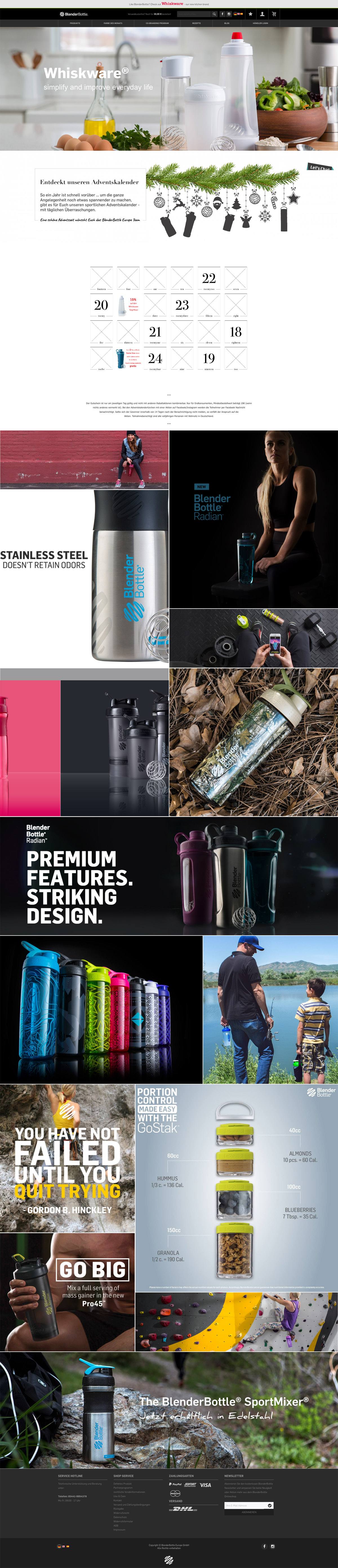 eCommerce website: BlenderBottle