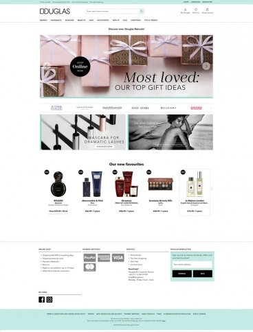 eCommerce website: Douglas